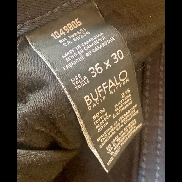 Buffalo David Bitton Slim Straight Stretch Pants - Picture 5 of 5